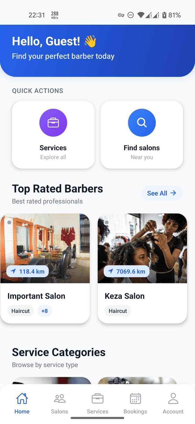 Smart Barber App